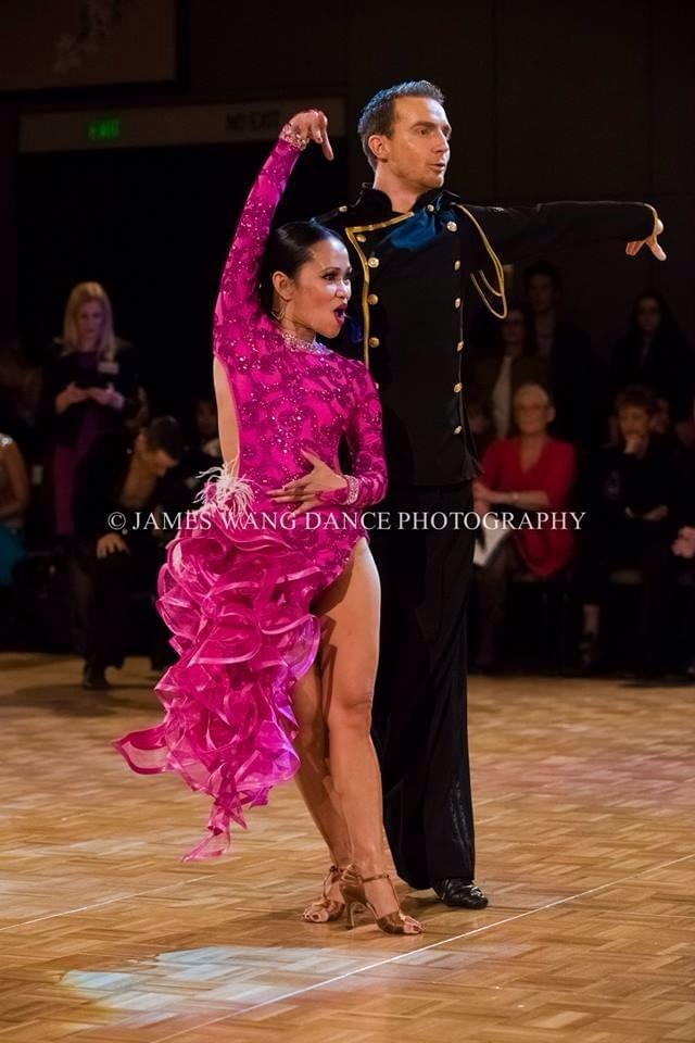 Robelen competing in Latin ballroom